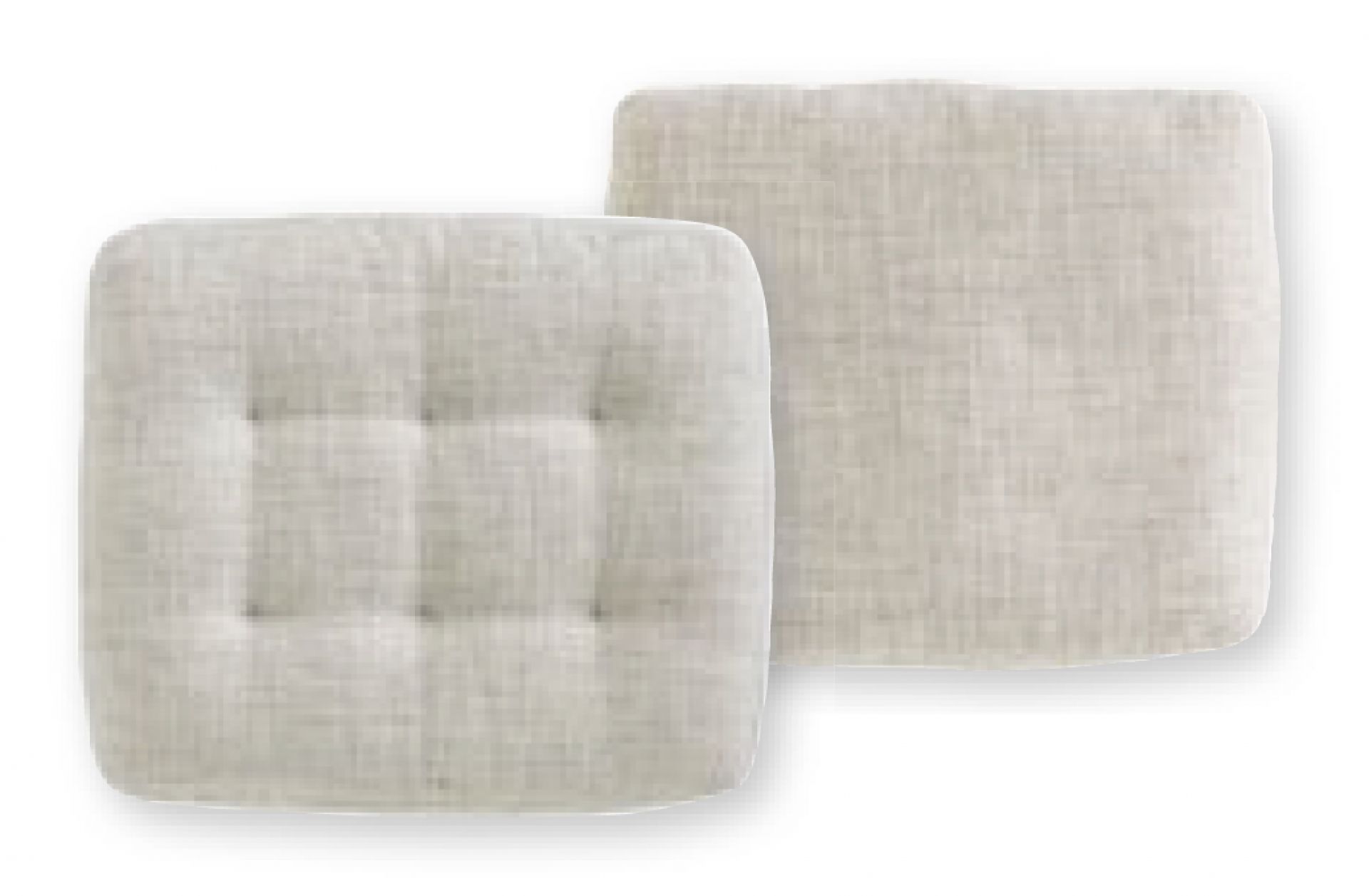 Grand Sofa Rückenkissen von Vitra, hellbeige, quadratisch, mit Knopfheftung, für bequemes Sitzen und stilvolles Wohnen.
