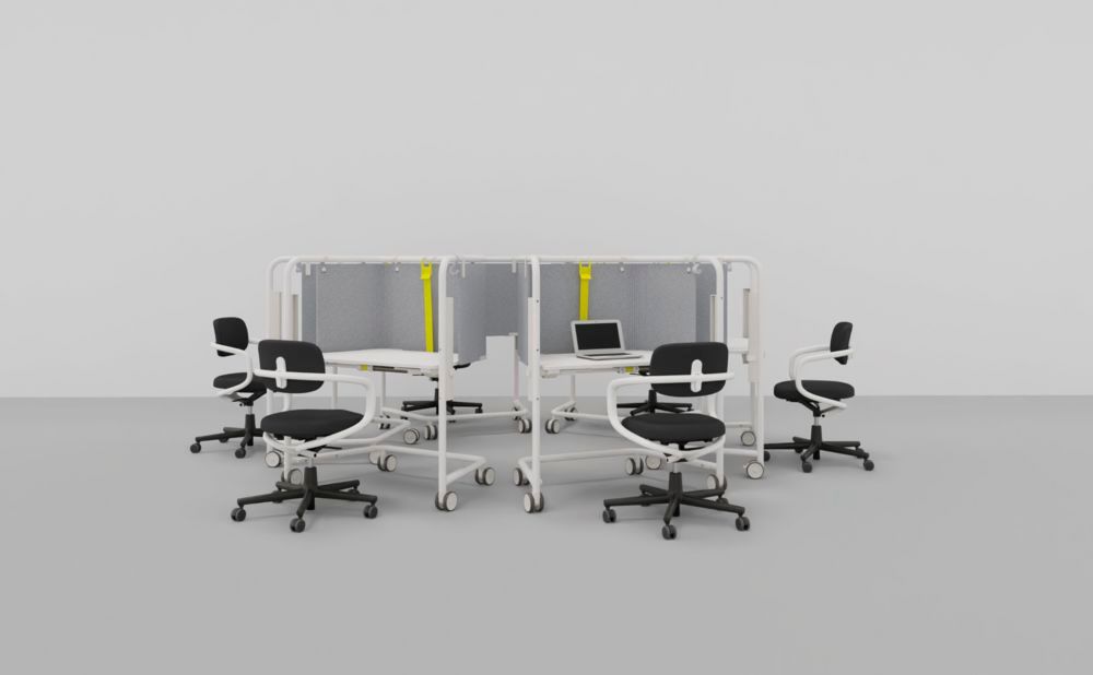 Scout Work Mobiele in hoogte verstelbare werktafel Vitra