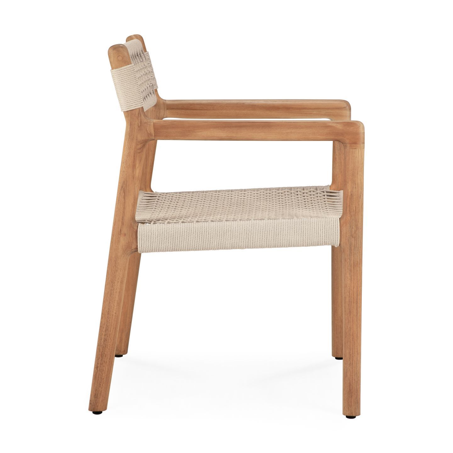Jack Woven Outdoor-stoel van teakhout van Ethnicraft
