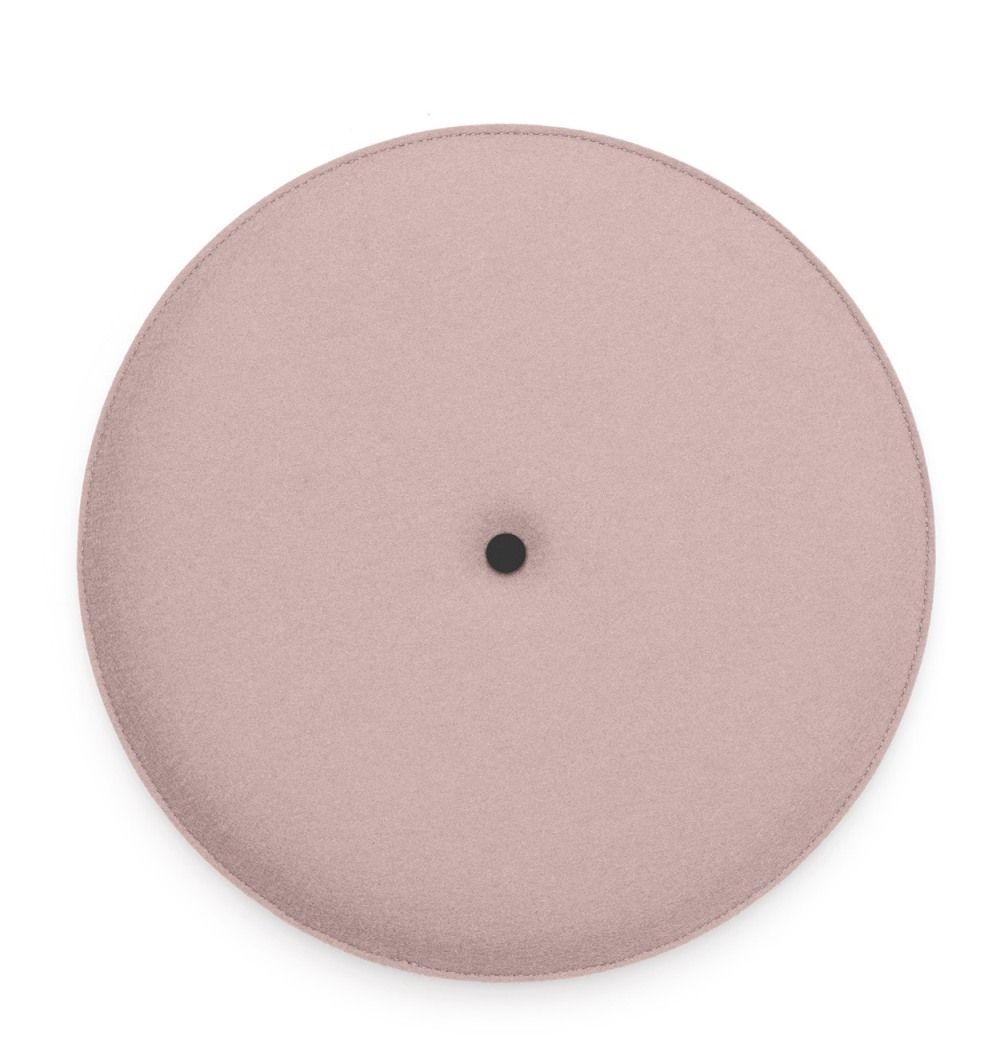 Runde, rosa Akustikplatte: HEY-SIGN Wandelement Spot zur Schallabsorption und Wandgestaltung.