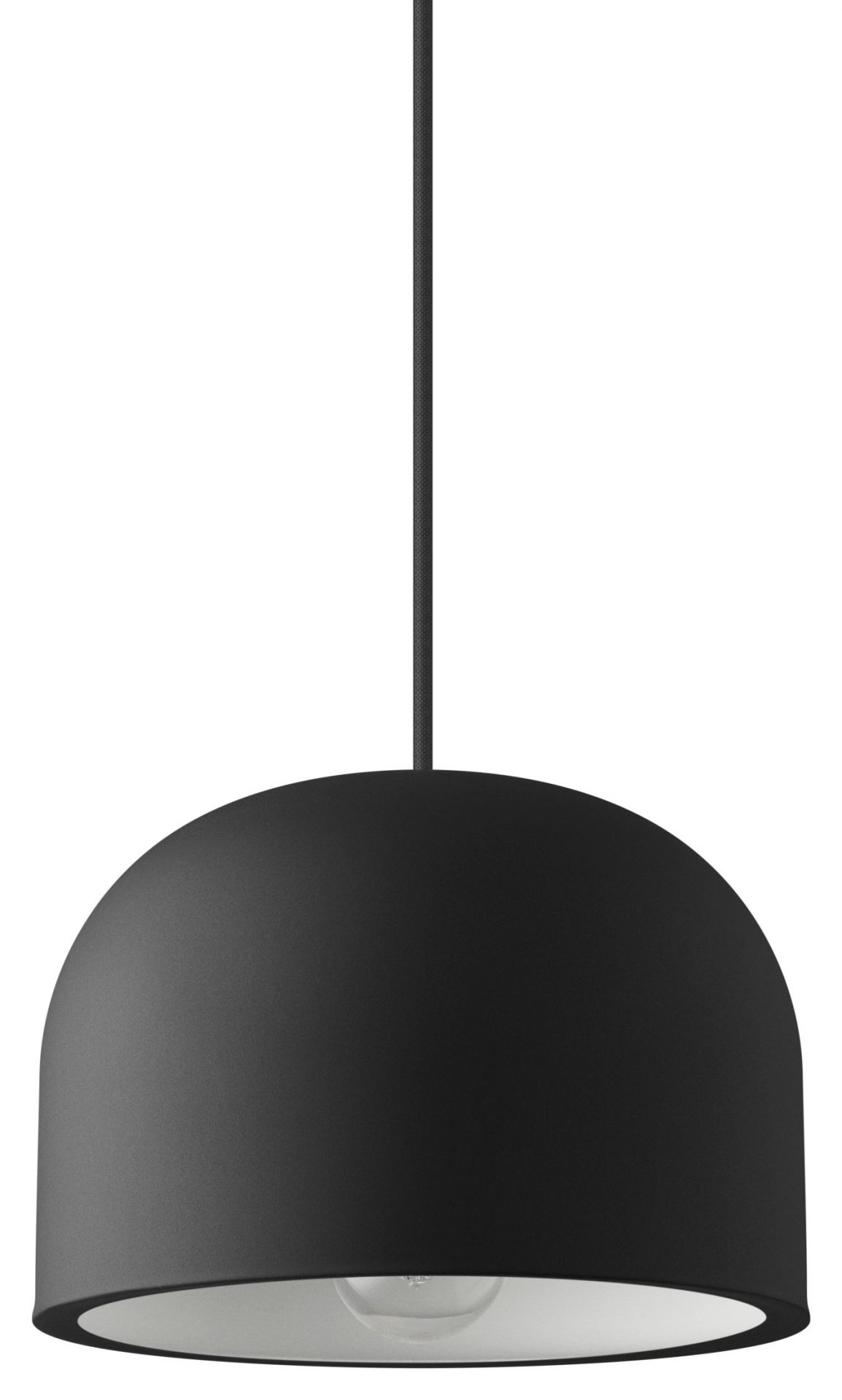 Schwarze Quay Hängeleuchte von Eva Solo, Durchmesser 22 cm, modernes Design für Innenräume.