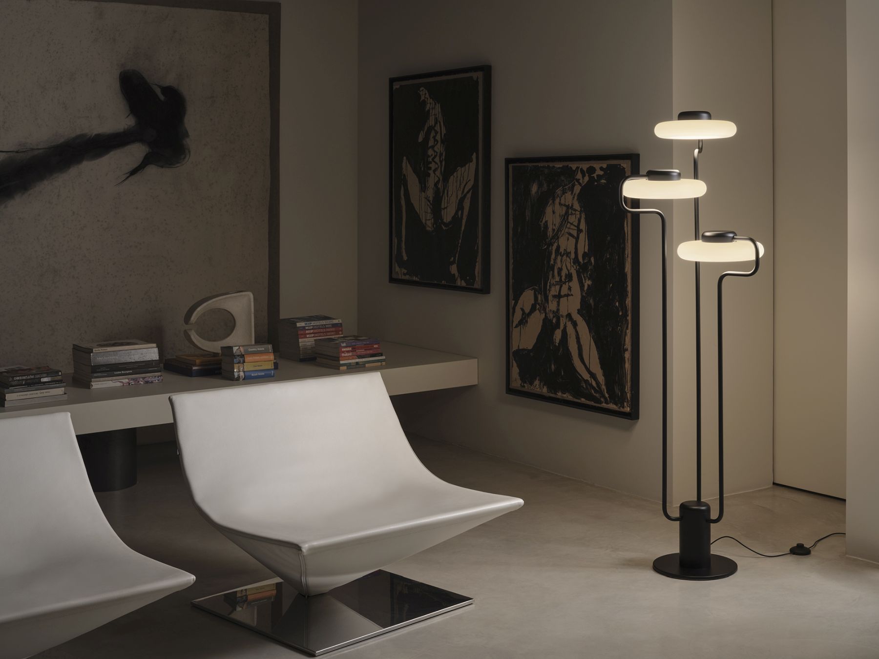 Tratto staande lamp zwart Kdln