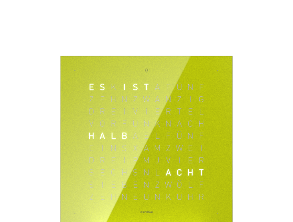 Voorpagina voor Earth 13.5 Tafelklok Duits QLOCKTWO