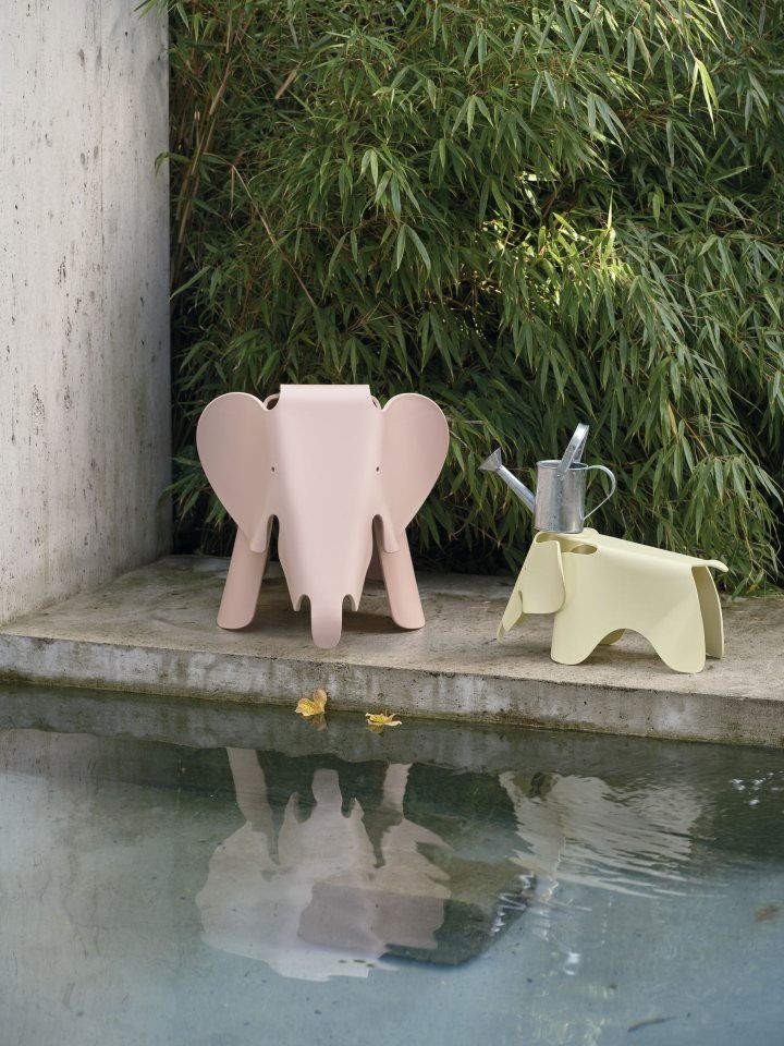 Eames Elephant-kruk RE Vitra diepzwart