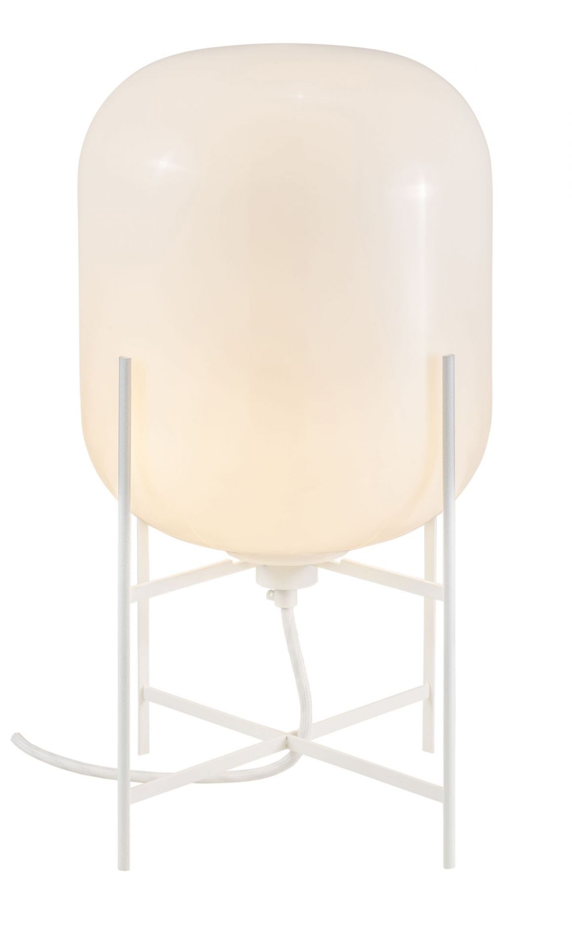 Oda Small tafellamp, frame wit / glas wit, Pulpo