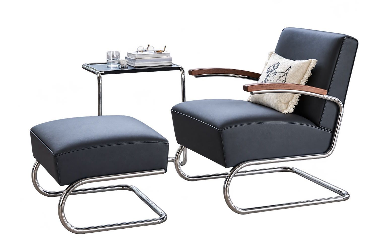 Thonet S 411 Cantileverstoel met GRATIS voetenbankje!