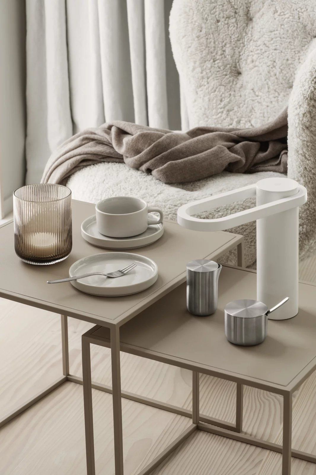 Fera bijzettafels, set van 2, Blomus