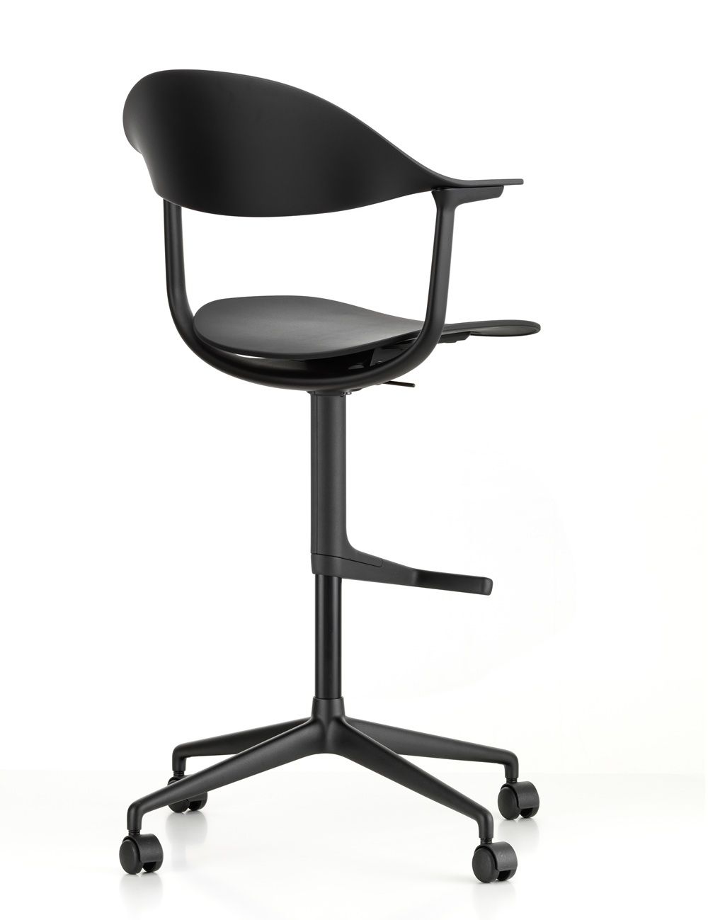 Mynt High draaistoel zitting/rugleuning van kunststof Vitra
