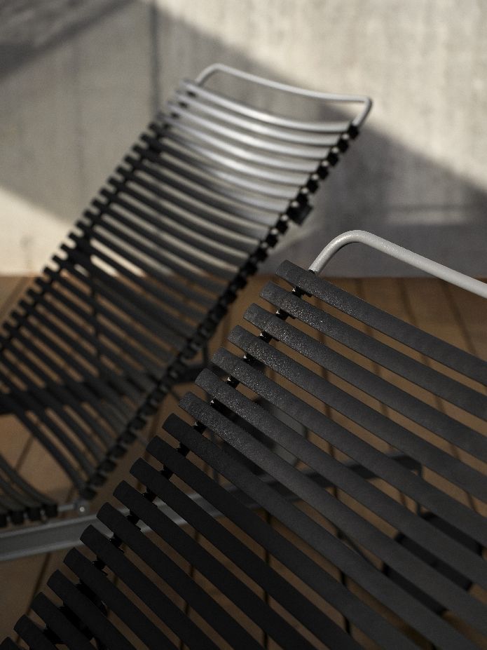 Click verstelbare chaise longue voor buiten Houe