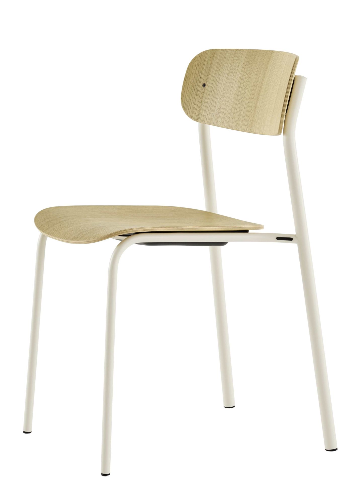 S 243 Thonet Stuhl mit Stahlrohrgestell und hellem Holz, ein zeitloser Designklassiker.