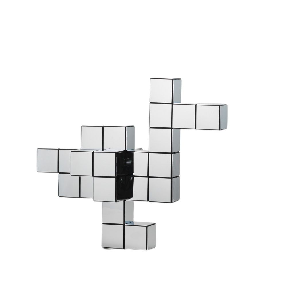 Panton Cubes Duck Chrome Sculptuur Vitra