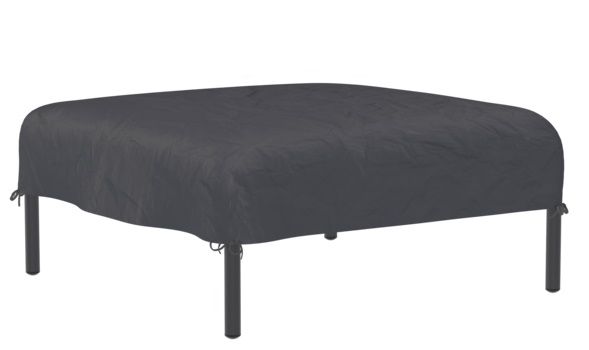 Graue Abdeckhaube für Outdoor Möbel, passend für Level Ottoman oder ähnliche Gartenmöbel.