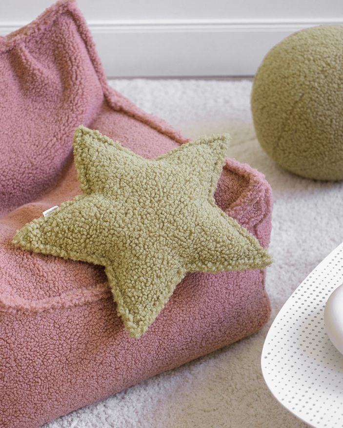 Kinderkussen met sterrenmotief Wigiwama Matcha