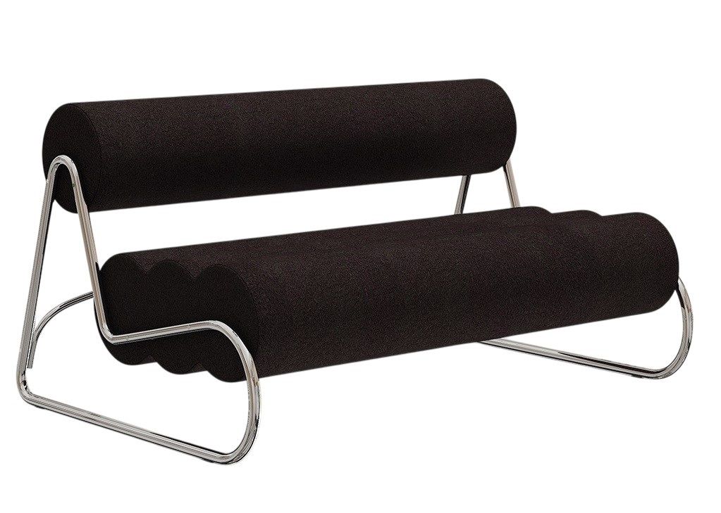 Fave 2-zitsbank met chromen frame NORR11