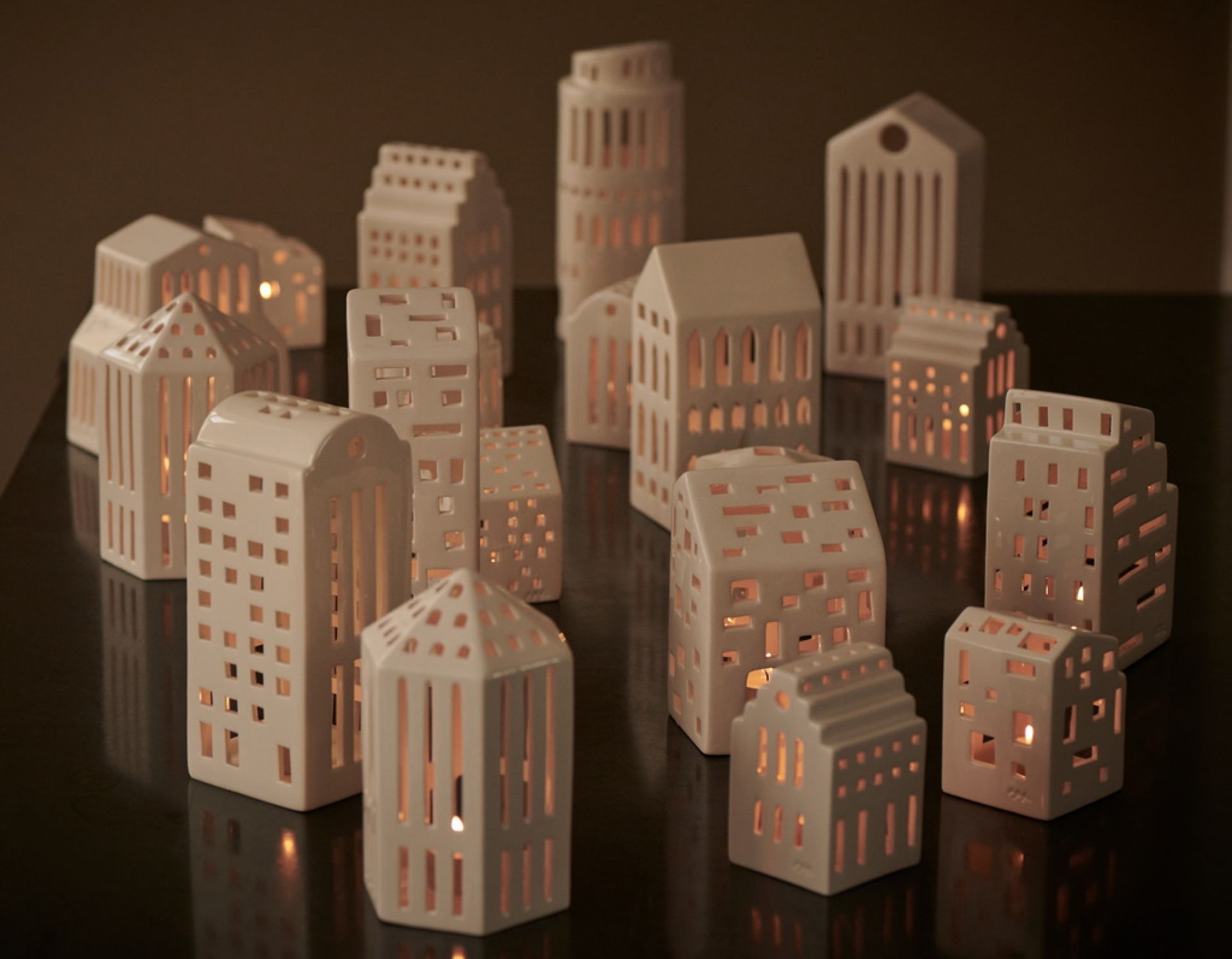 Urbania Lichthaus hoogbouw H 22 cm Kähler UNIEK EXEMPLAAR