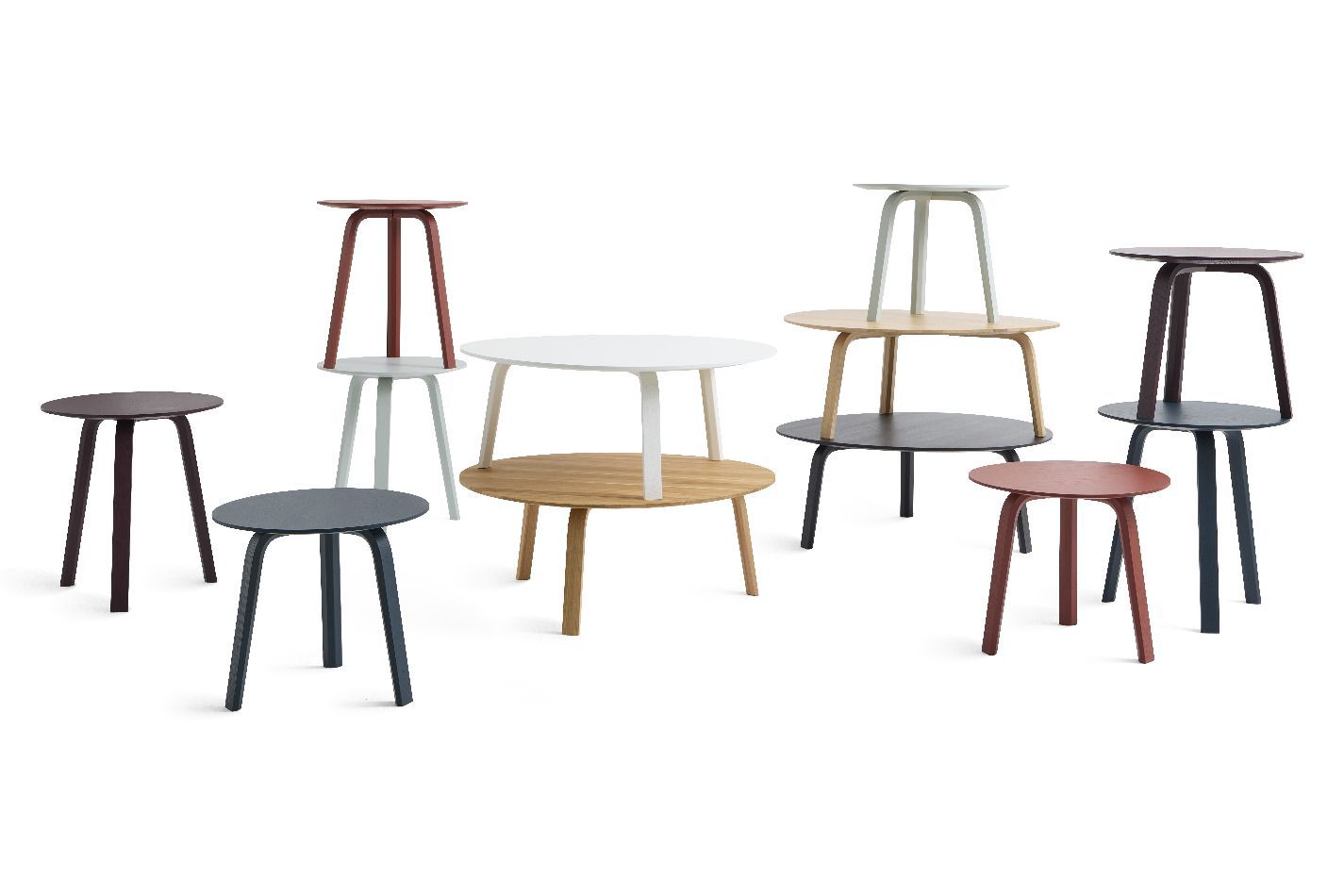 Bella Coffee Table bijzettafel Ø 80 x H 32 cm Hay