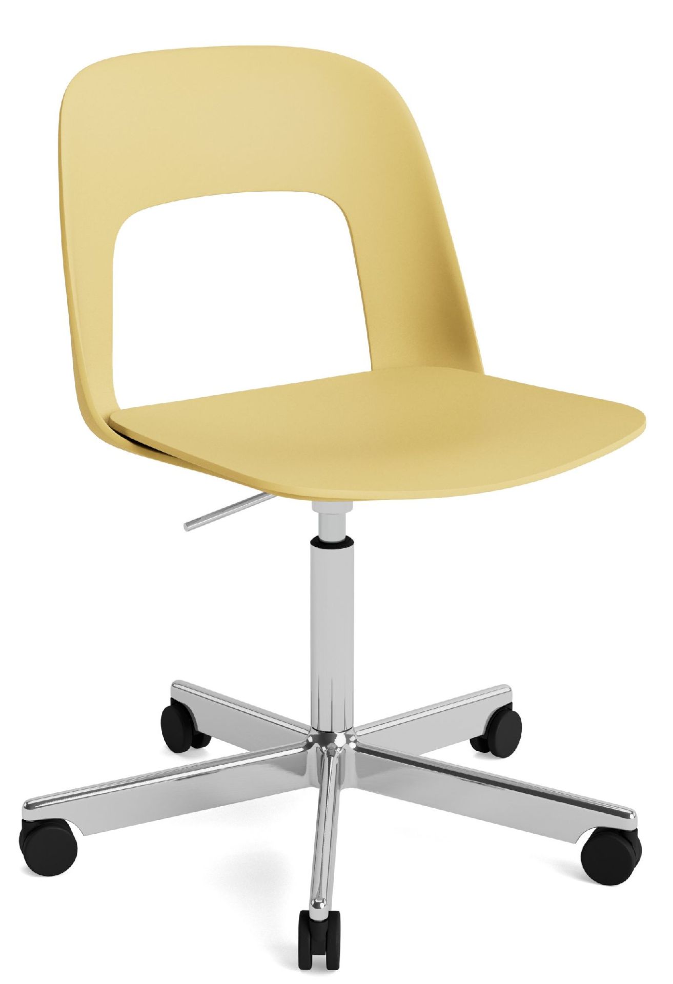Layout Side Chair 141 stoel met vijfpotig draaivoet van Hay