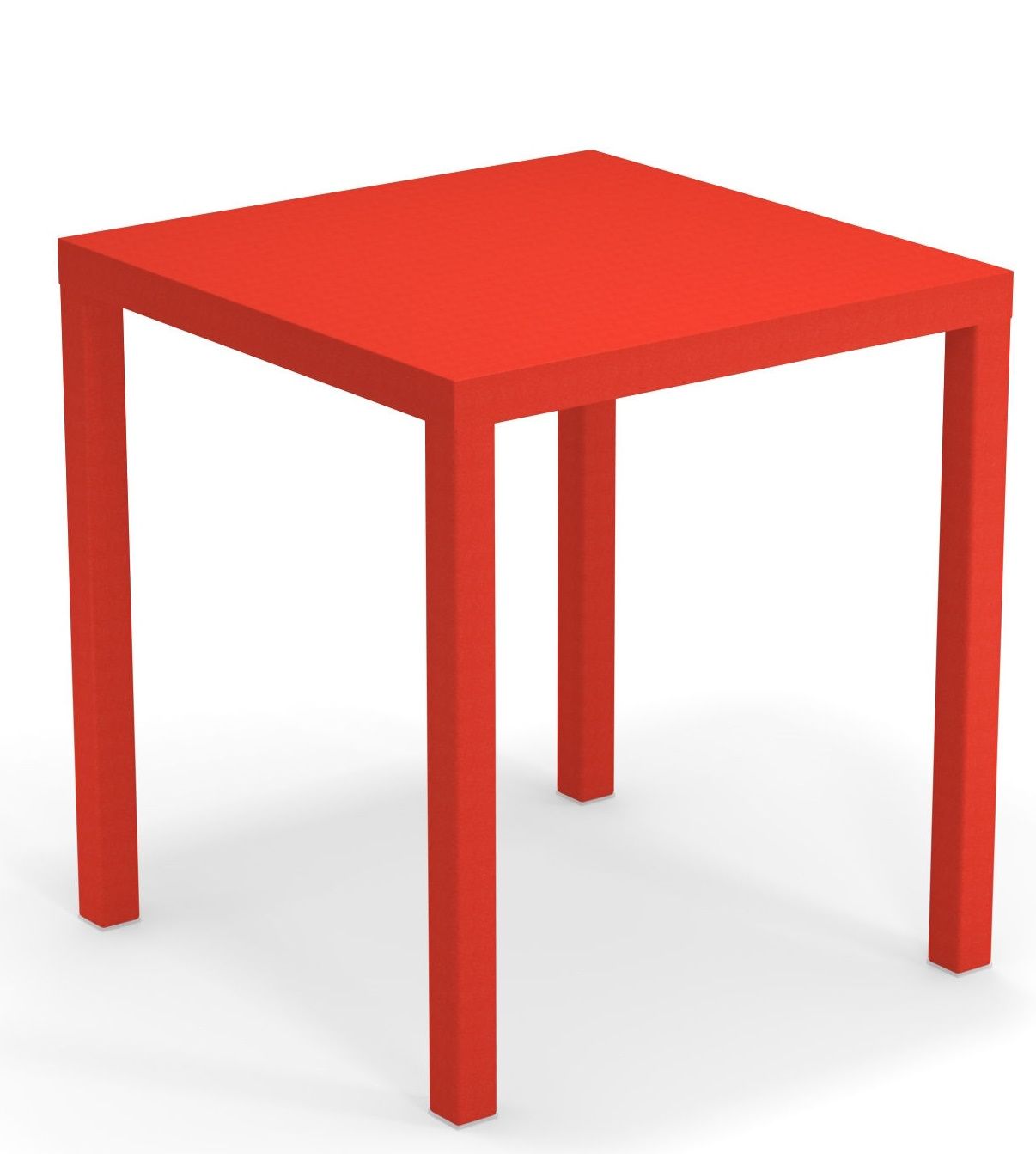Roter Nova Tisch quadratisch von Emu für den Außenbereich, modernes Design, Gartenmöbel.