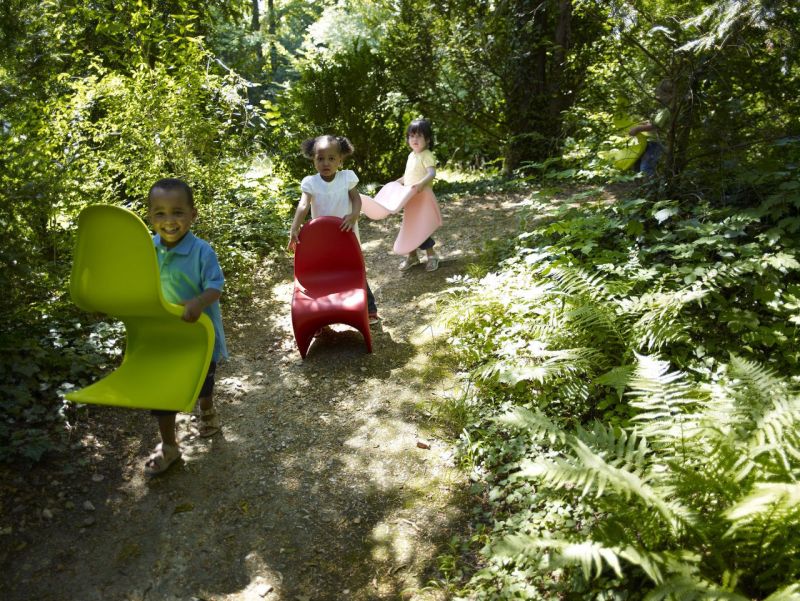 Panton Junior-stoel MEERBLAU Vitra UNIEK EXEMPLAAR