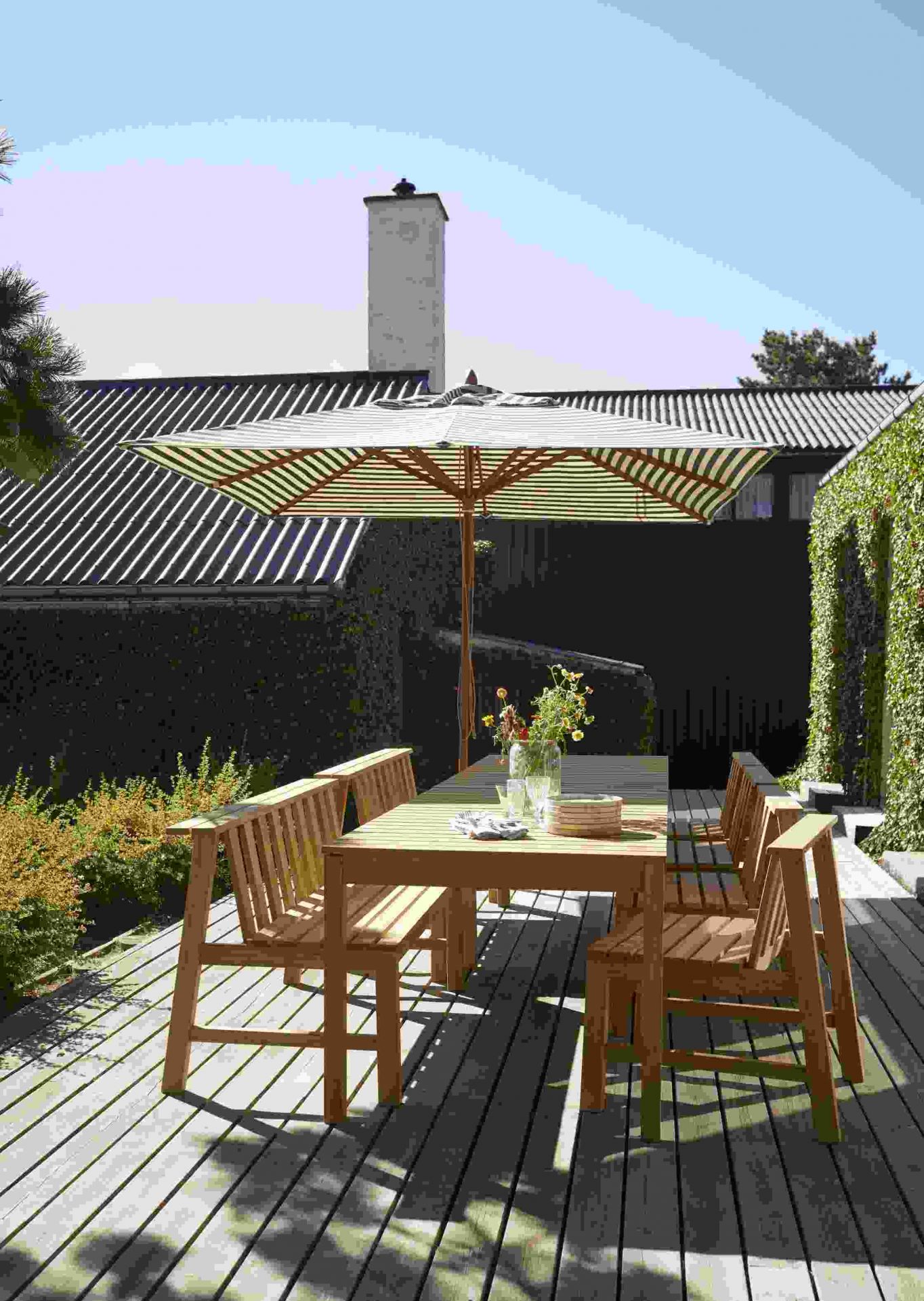 Messina-parasol Skagerak by Fritz Hansen Ø 210 cm / Gebroken wit