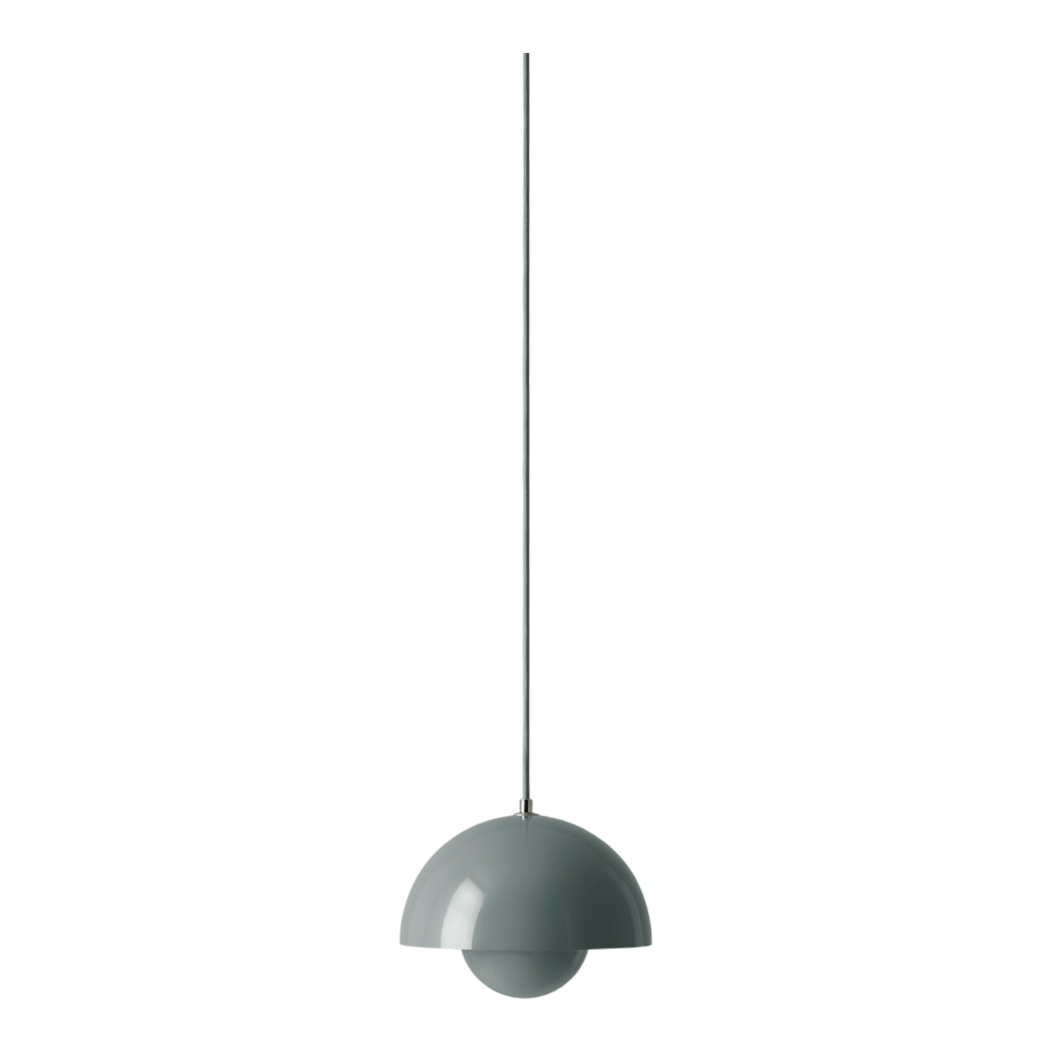 VP1 Flowerpot Pendelleuchte von AndTradition in Grau, moderne Hängelampe für Wohnzimmer und Esszimmer.