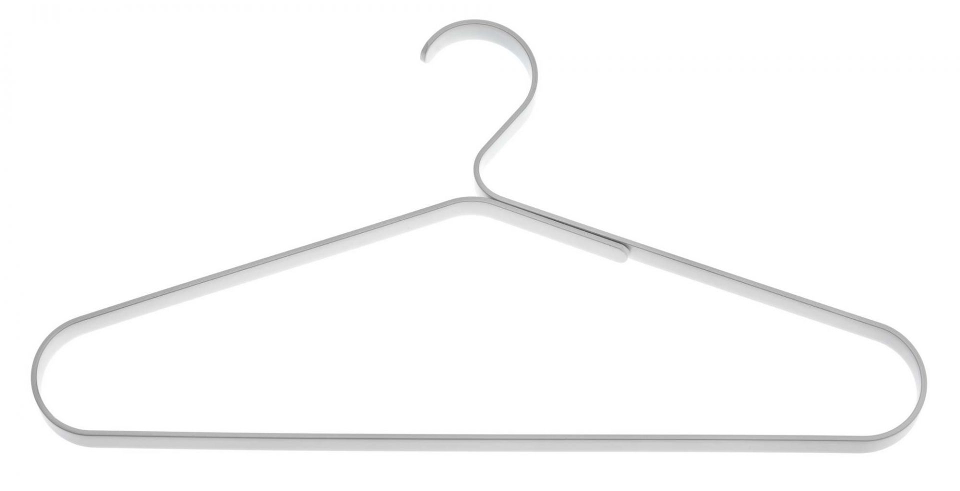 Schönbuch Kleiderbügel: Moderner, minimalistischer Kleiderbügel aus Metall in Silber für Garderobe und Kleiderschrank.