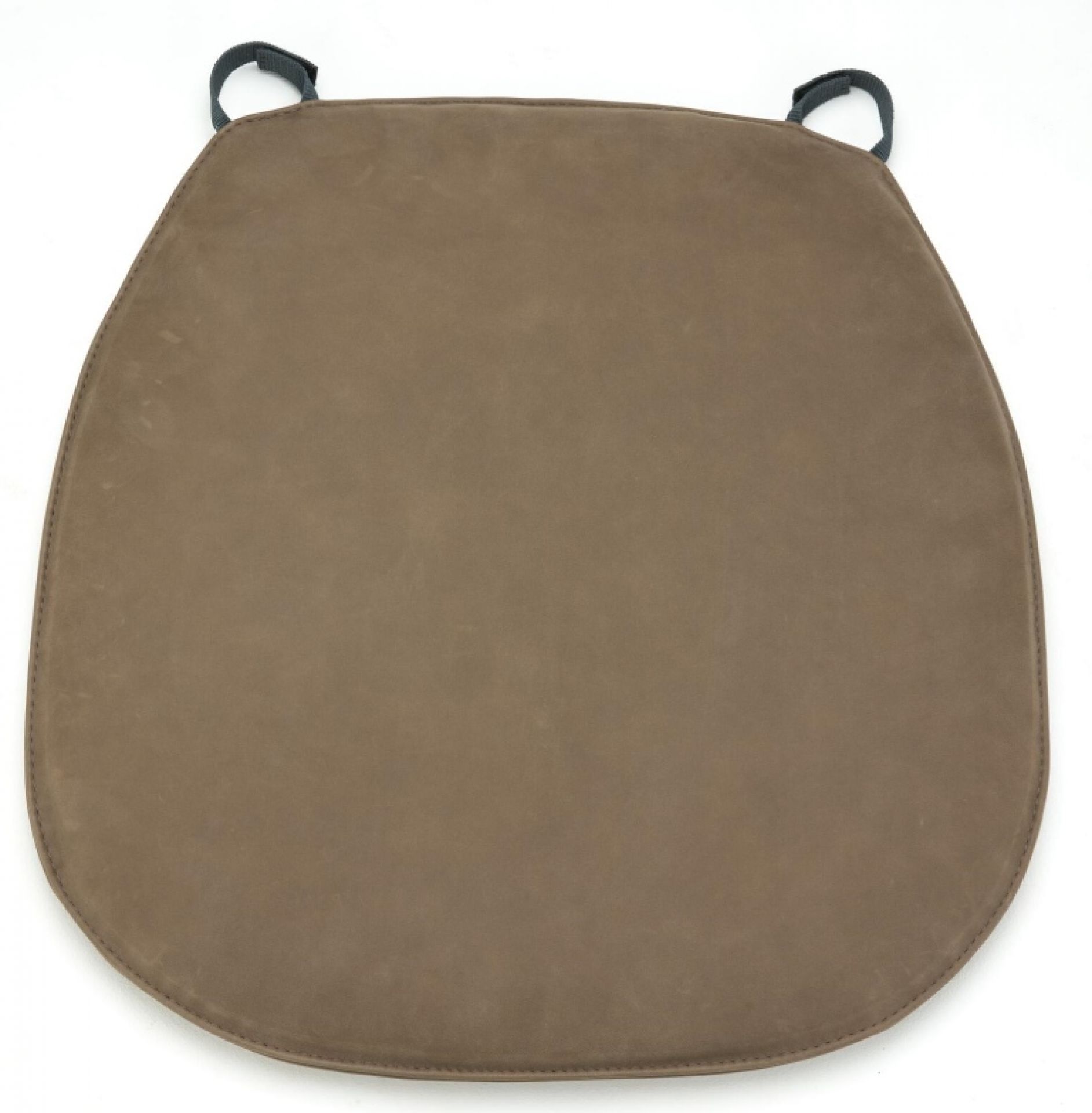 Braune Polsterauflage für Thonet Stuhl 119 PA, Sitzkissen mit Haltebändern für bequemes Sitzen.