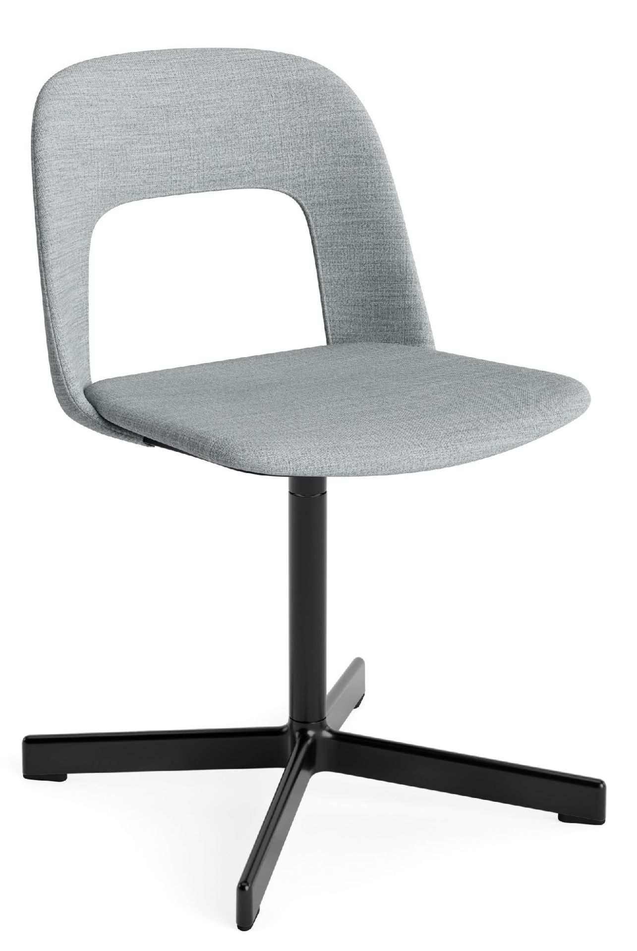 Layout Side Chair 134 stoel met vierpotig draaivoet van Hay