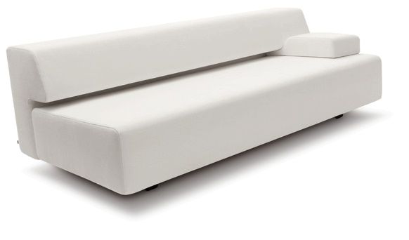 Cosma Schlafsofa von Cor in Weiß: Modernes Sofa mit Schlaffunktion und minimalistischem Design.