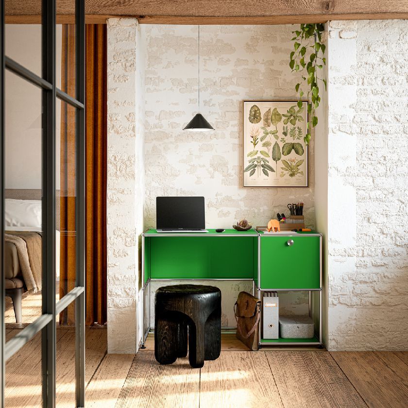 USM Haller-bureau B21 puur wit