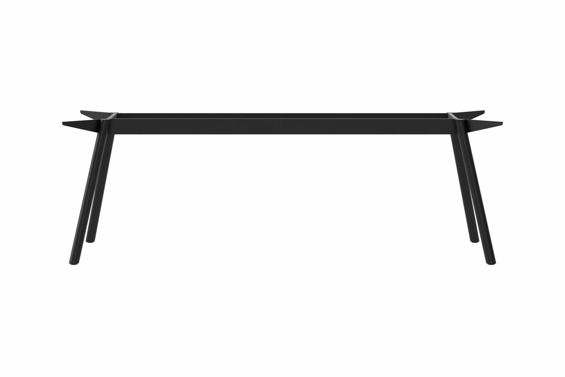 Schwarzes Masa Tischgestell aus Stahl von New Tendency, minimalistisches Design für Esstische und Schreibtische.