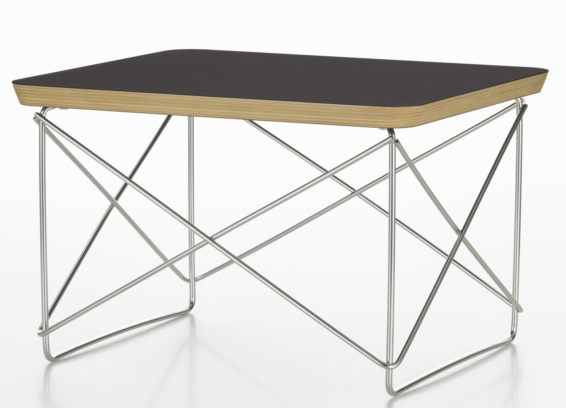 Occasional LTR bijzettafel HPL ZWART / ROESTVRIJ STAAL Vitra UNIEKE EXEMPLAREN