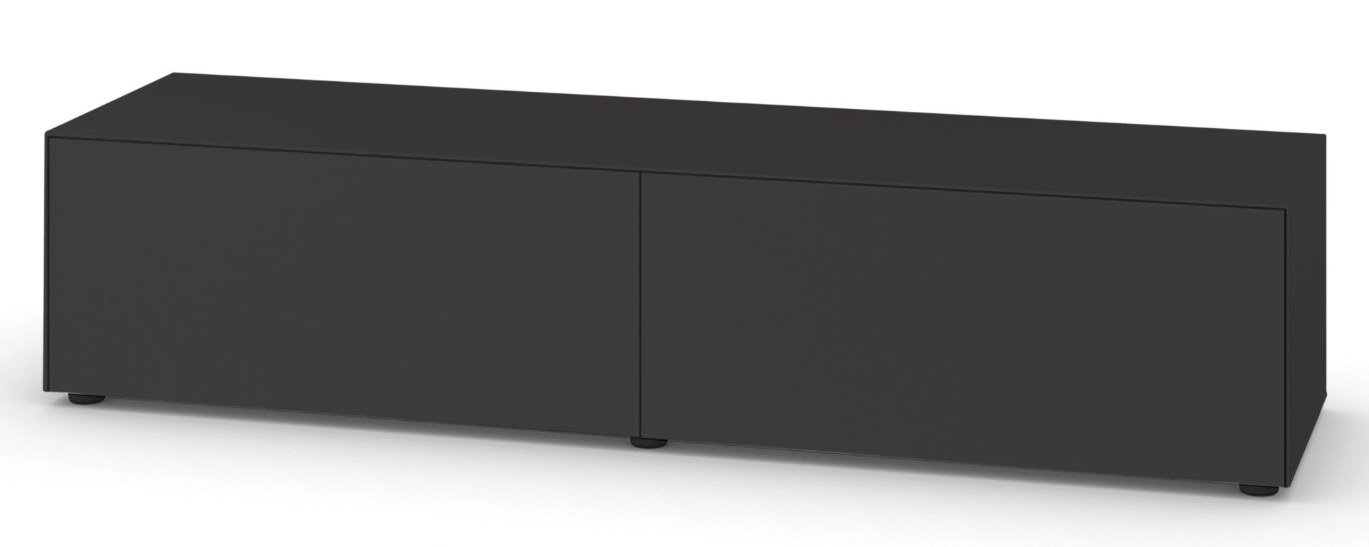 Piure Nex Pur Box Board mit Schubkasten, modernes Sideboard in Anthrazit für stilvolle Wohnraumgestaltung.