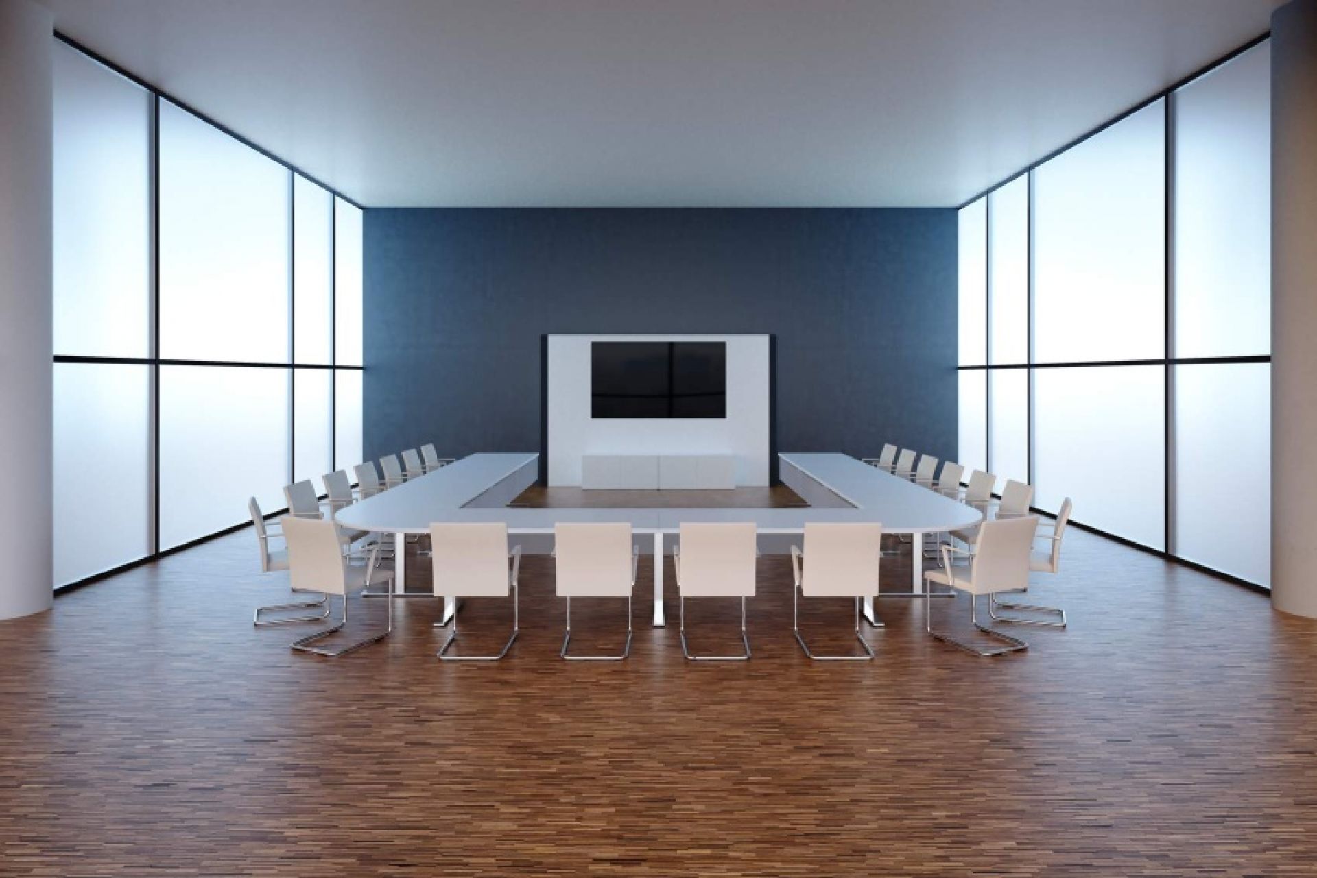 Walter Knoll JASON LITE Stühle um einen Konferenztisch in einem modernen Konferenzraum.