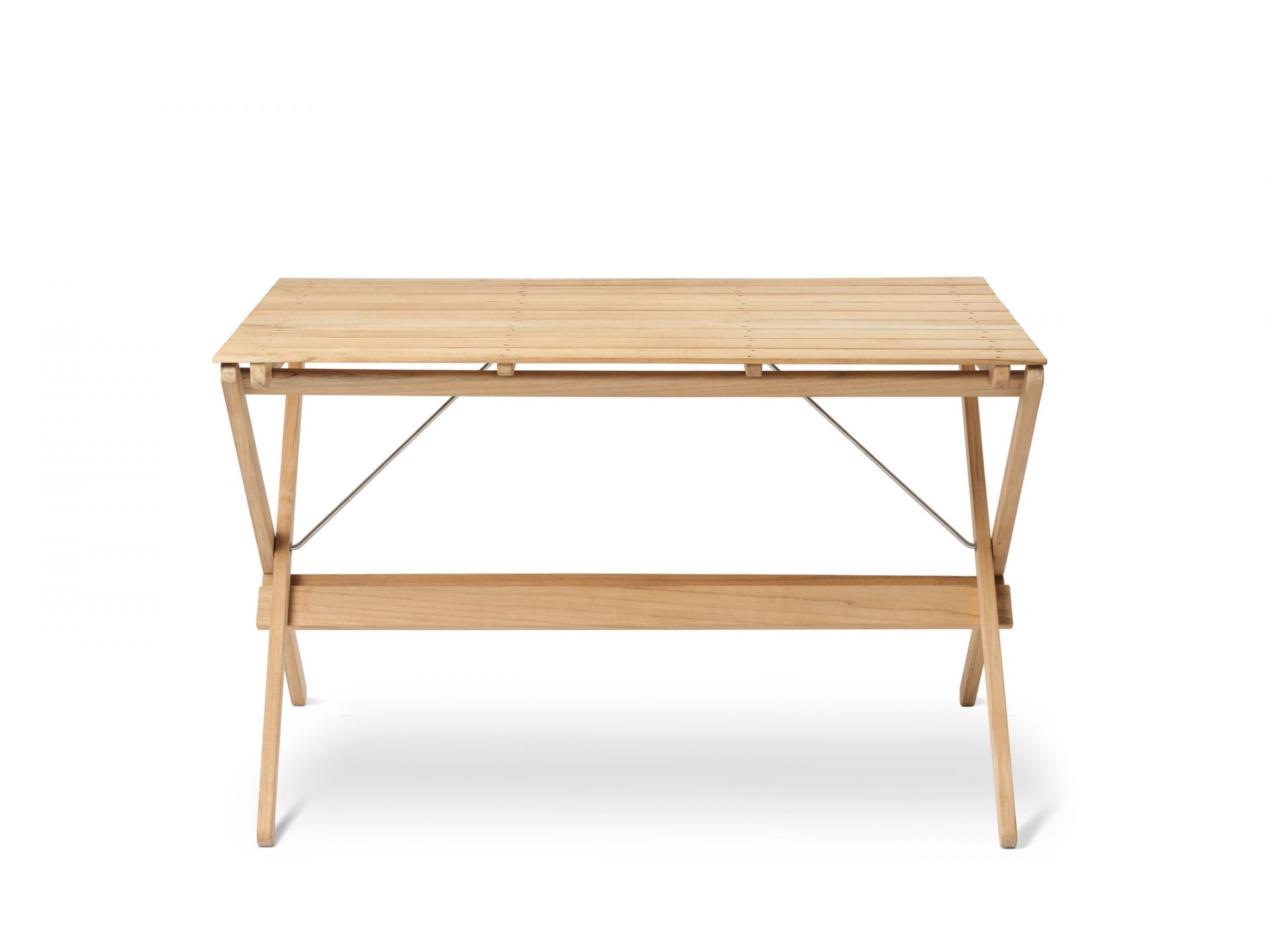BM3670 Borge Mogensen Esstisch Outdoor von Carl Hansen & Søn aus hellem Holz.