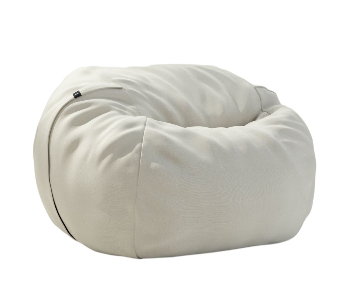 Beiger vetsak Medium Outdoor Sitzsack: Gemütlicher, formstabiler Sitzsack für den Garten und die Terrasse.