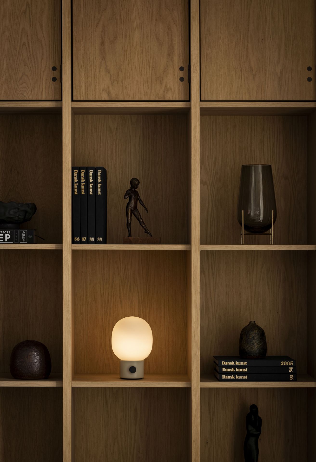 JWDA tafellamp, oplaadbare lamp, ZWART, Audo, UNIEK EXEMPLAAR