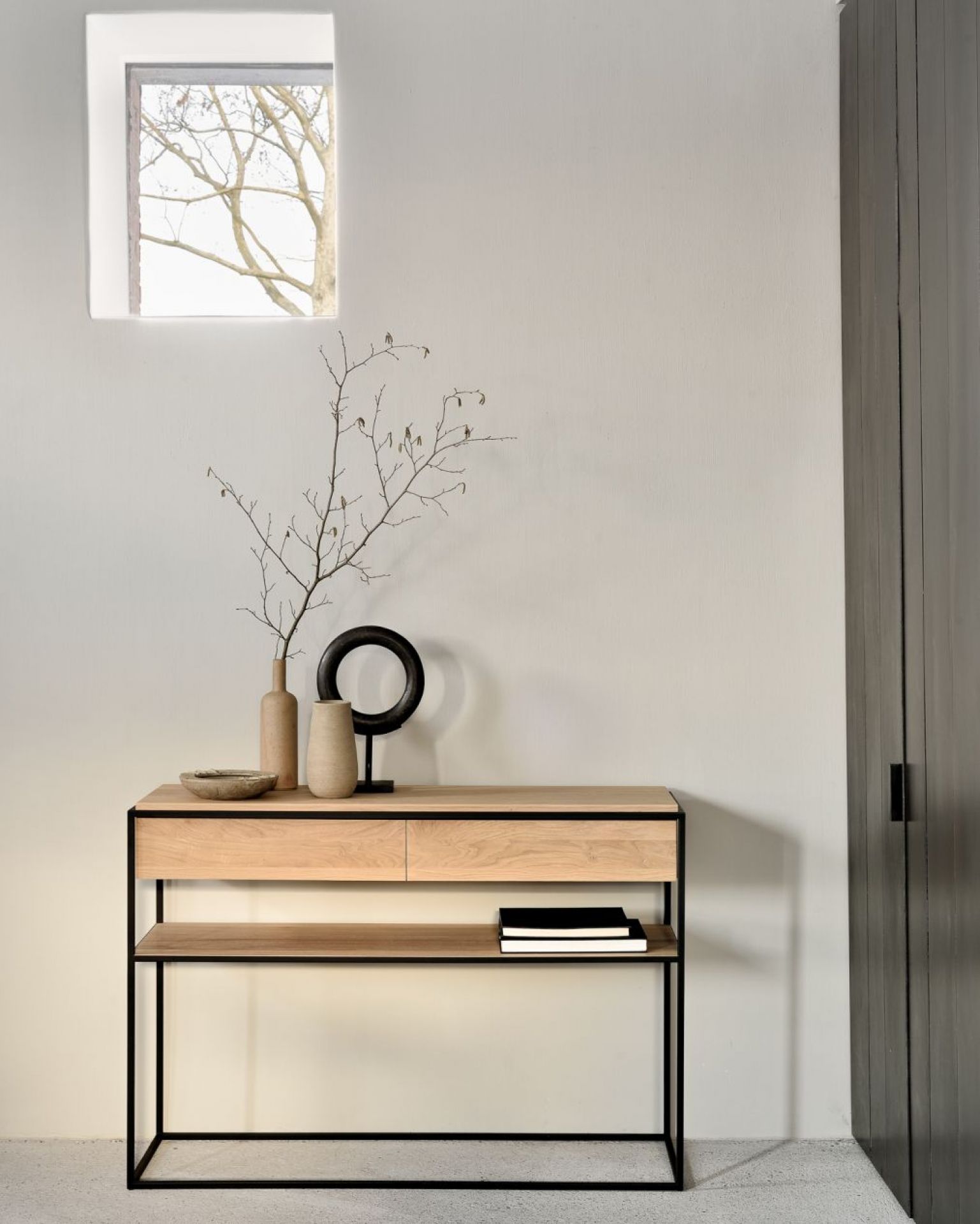 Monolit-consoletafel eikenhout Ethnicraft