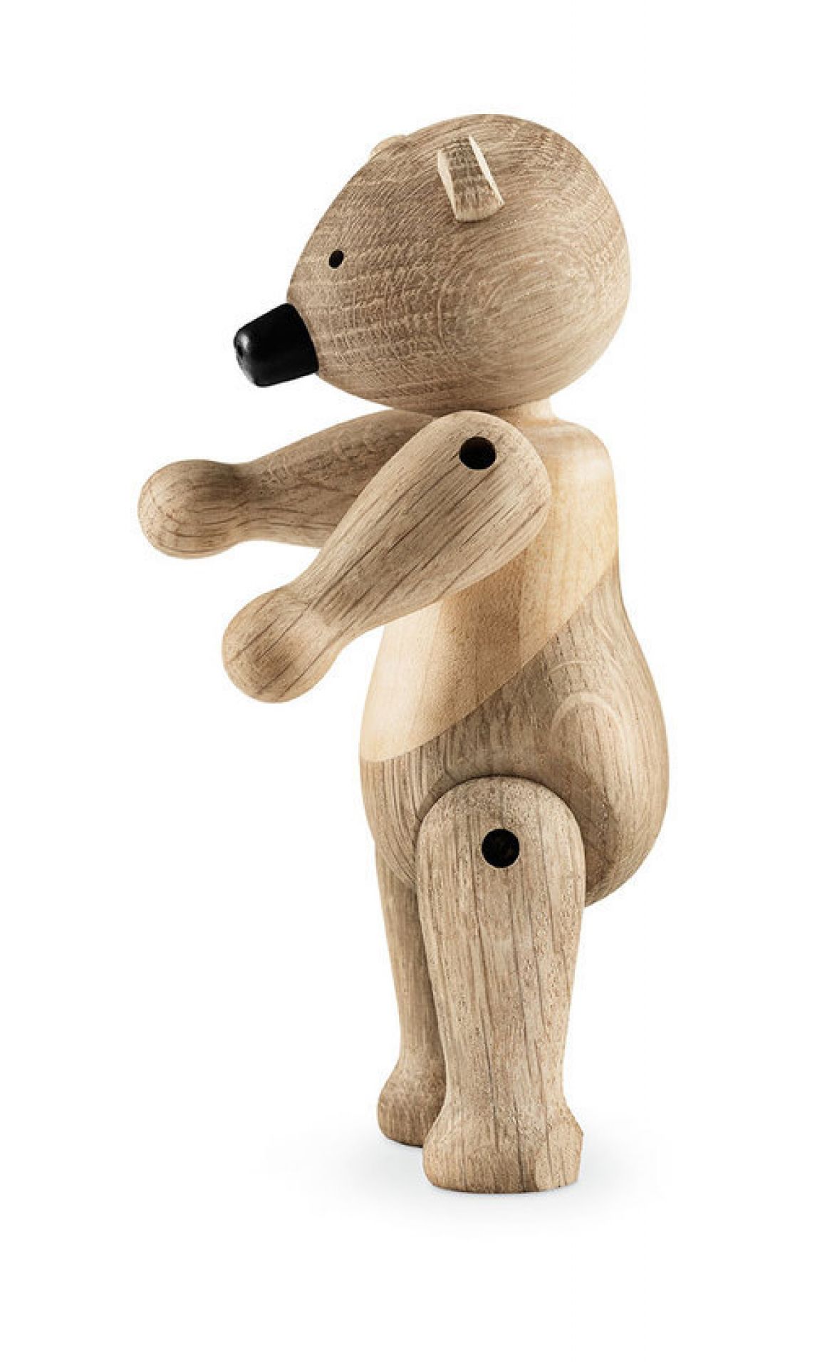 Kay Bojesen Bär Holzfigur, kleine Holzdeko, handgefertigtes Designobjekt für Kinder und Sammler.