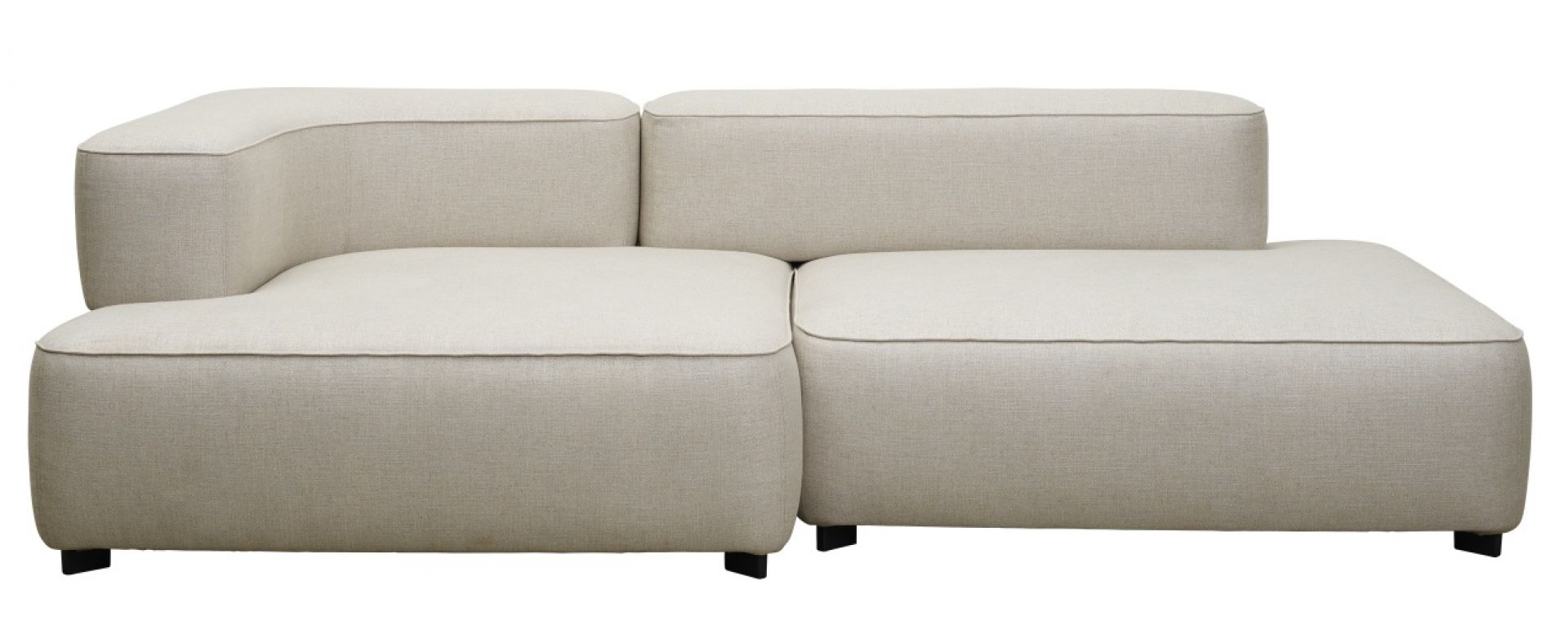 Beige Alphabet Sofa mit Armlehne links von Fritz Hansen, modernes modulares Design Sofa.