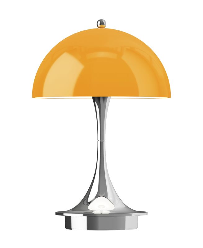 Panthella Originals  160 Portable Lamp Chromen tafellamp / acculamp Louis Poulsen Oranje