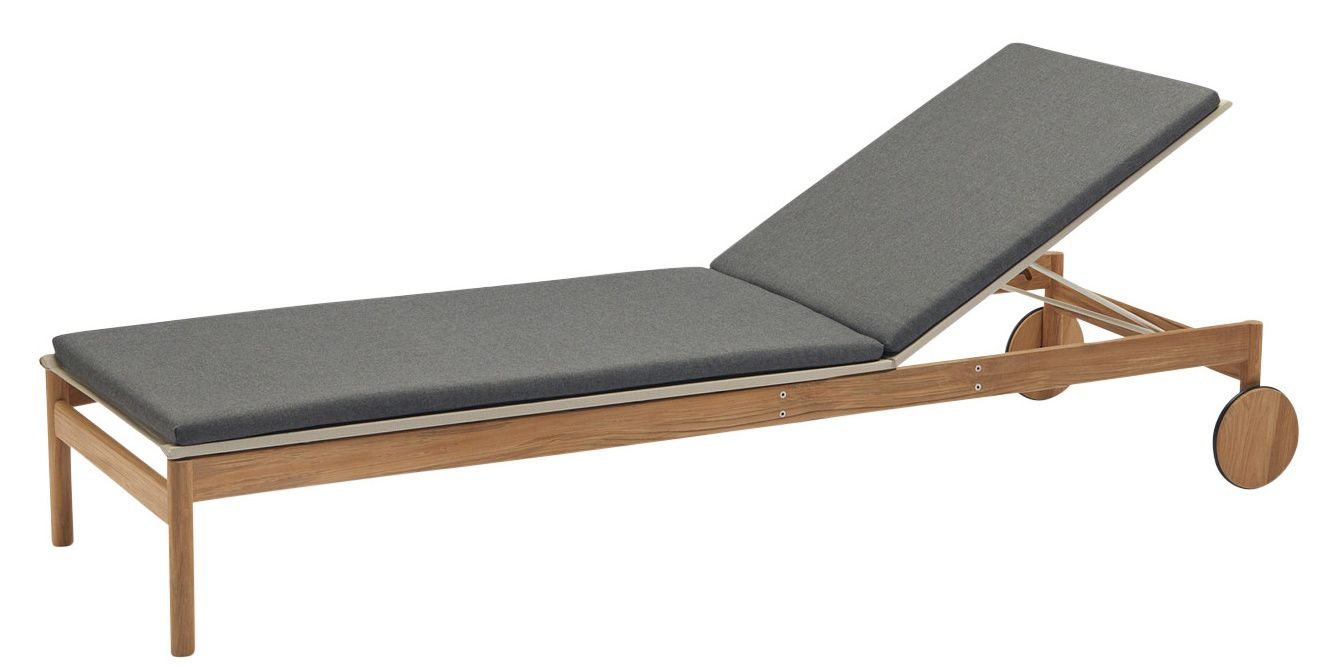 Pelagus Sunbed ligstoelkussen voor buiten Skagerak by Fritz Hansen Charcoal
