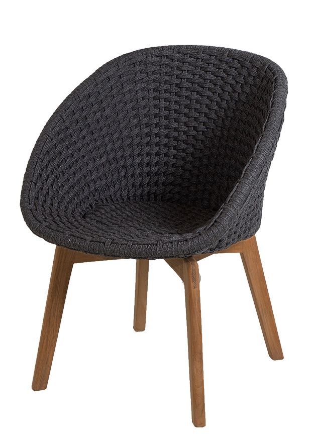 Peacock Outdoor-fauteuil Rope Cane-Line donkergrijs