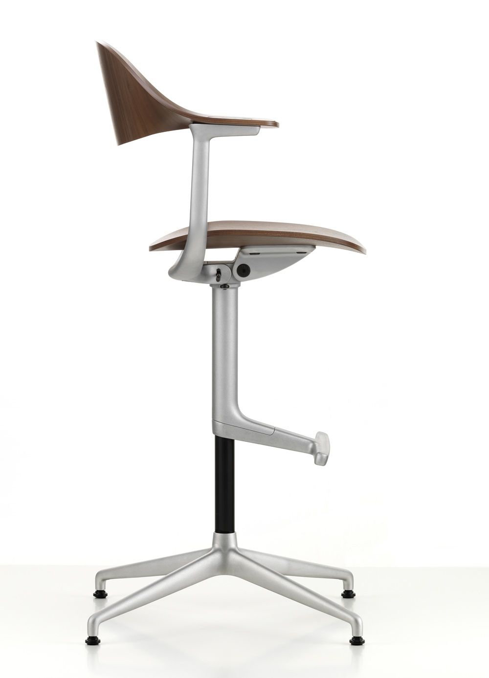 Mynt High Bureau draaistoel zitting/rugleuning multiplex Vitra