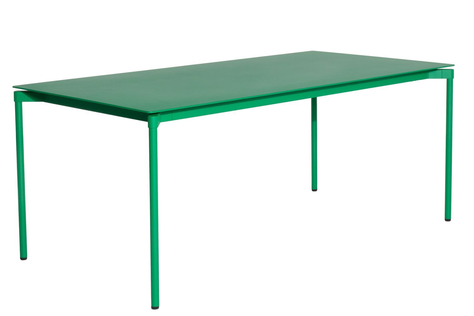 Fromme Esstisch rechteckig in Mintgrün von Petite Friture, moderner Küchentisch mit minimalistischem Design.