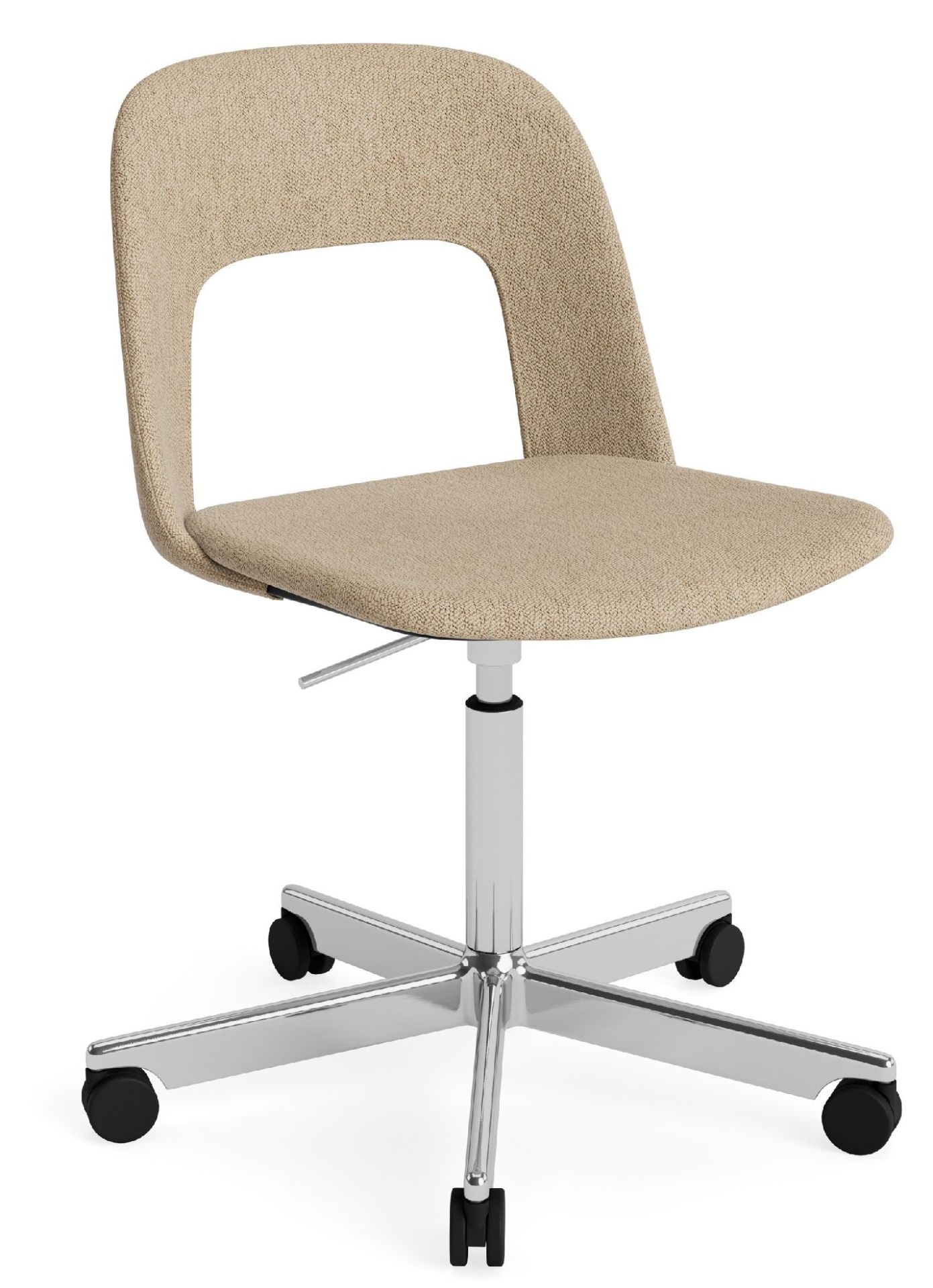 Layout Side Chair 144 stoel met vijfsterrenvoet van Hay