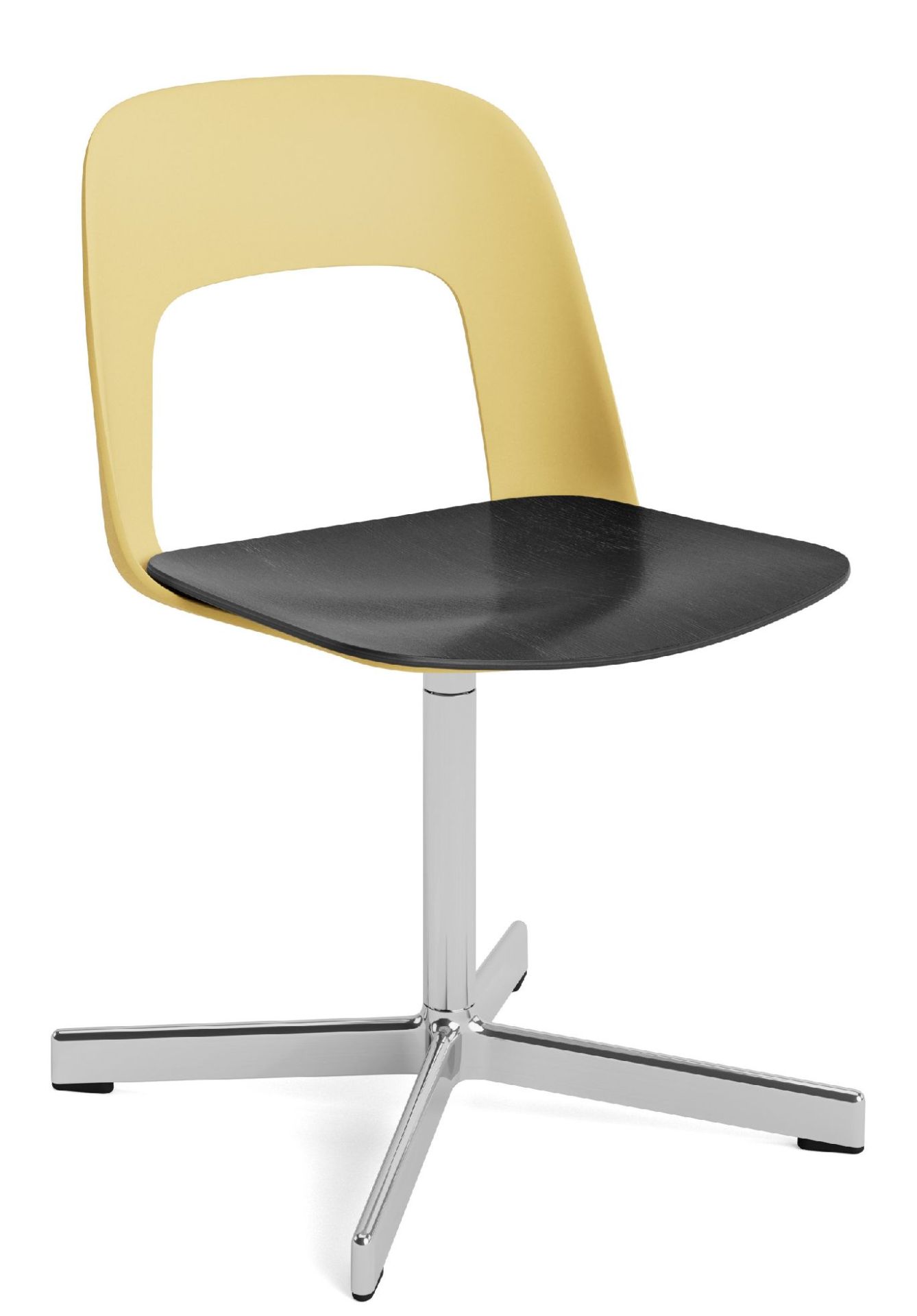 Layout Side Chair 132 stoel met vierpotig draaivoet Hay
