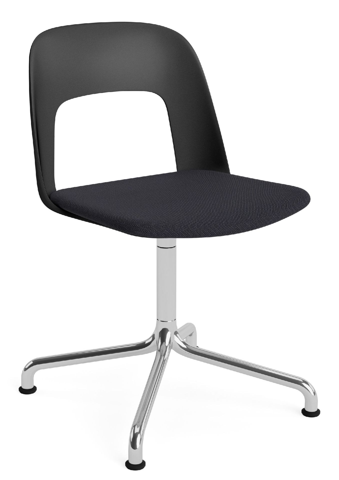 Layout Side Chair 153 draaistoel met vier poten van Hay