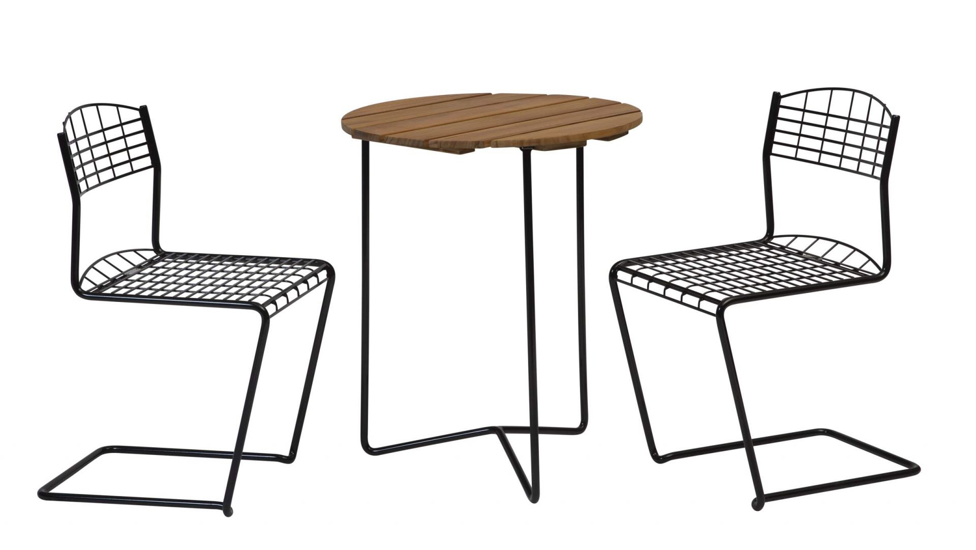 High Tech Chair Stühle und Tisch von Grythyttan Stalmöbler für den Außenbereich.