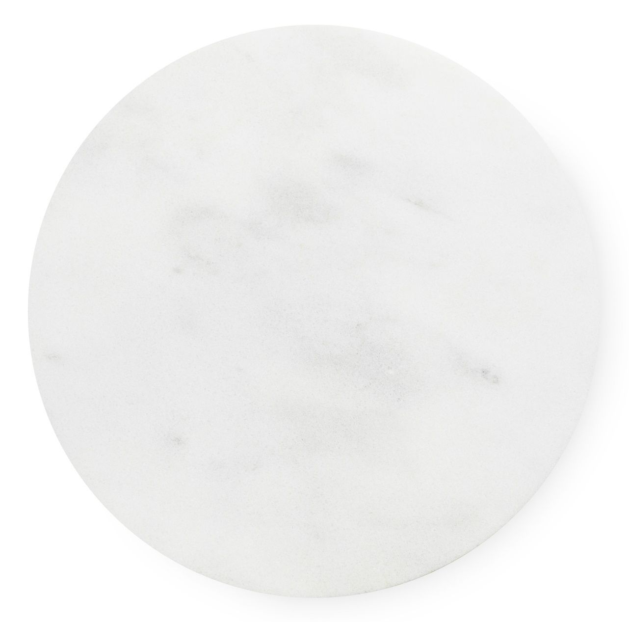 Nahaufnahme der weißen Marmorplatte des Dit Coffee Table Beistelltischs von Normann Copenhagen.